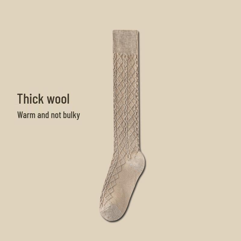 Women's Knee-High Calf Socks for Autumn and Winter