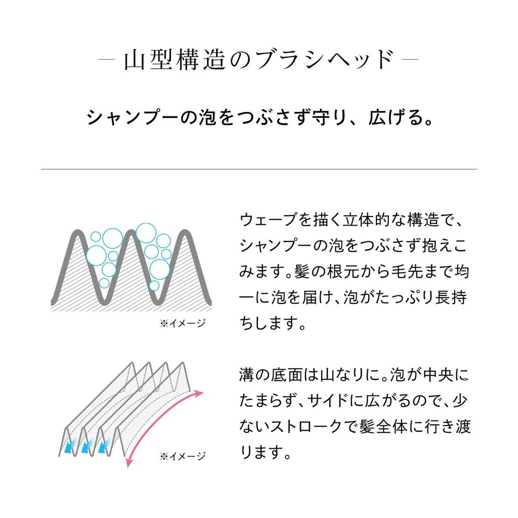 ReFa Shampoo Brush Milk (Silver)