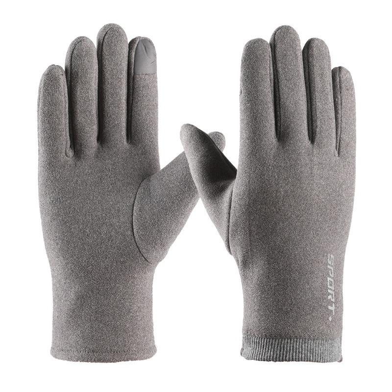Warm gloves women's fleece cold-proof outdoor riding electric car rabbit down bow autumn and winter gloves