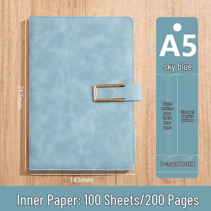 Custom Logo A5 High-End Office Notebook with Premium Cover and Inner Pages