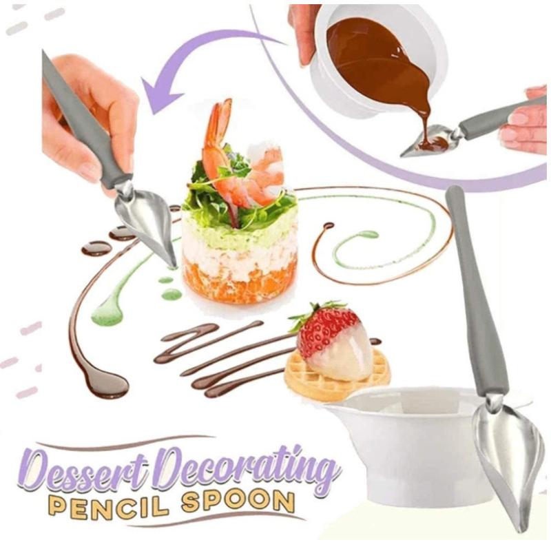 Łyżka Dekoracyjna Szefa Kuchni Dekoruj Sushi Jedzenie Narzędzie do Rysowania Projekt Sos Dressing Talerz Deserowe Naczynie do Pieczenia Ciasto Gastronomia Łyżeczka do Kawy