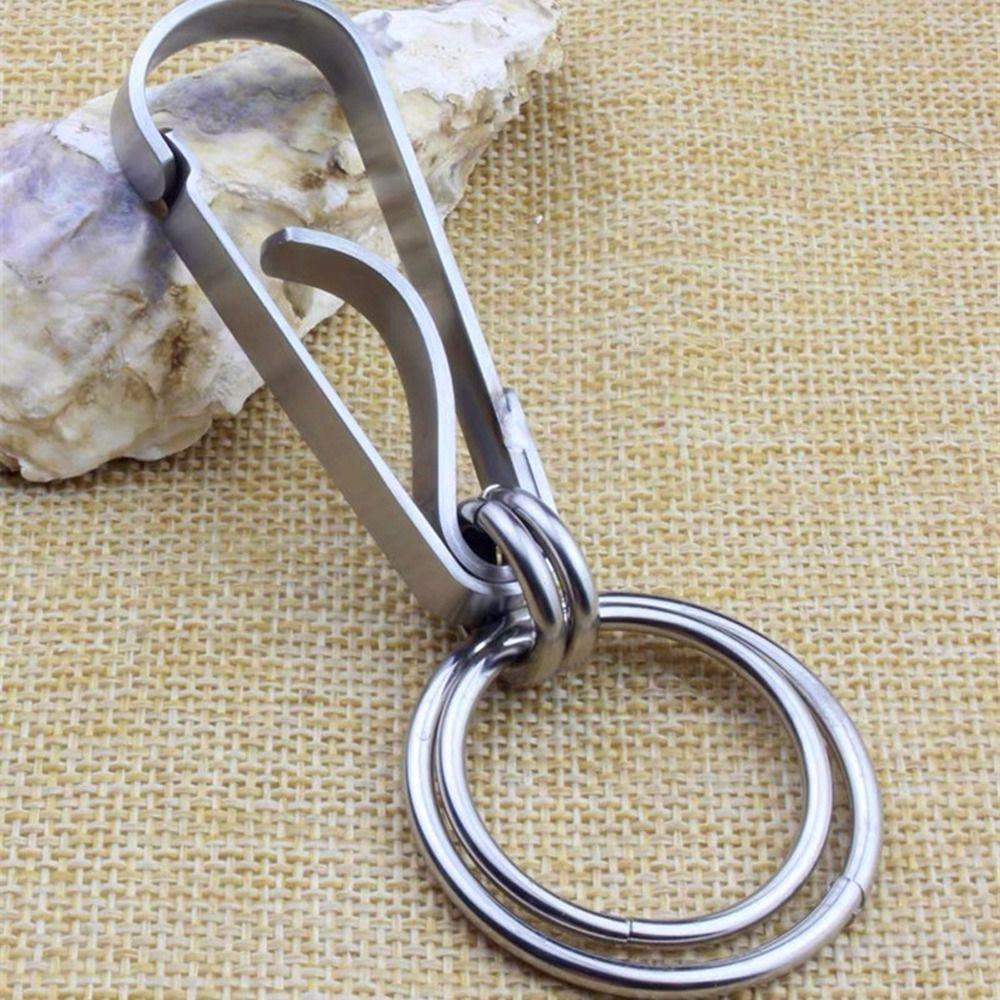 Business Style Carabiner Key Clip Theft-resistant Car Key Chain Couple Gift