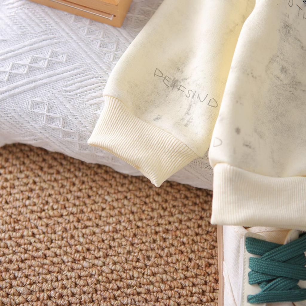 Kids Casual Long-Sleeve Set, Comfortable Daily Wear Outfits