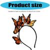Butterfly Fascinator Headband Elegant Hair Accessory for Women and Girls Halloween Party Cosplay Bridal
