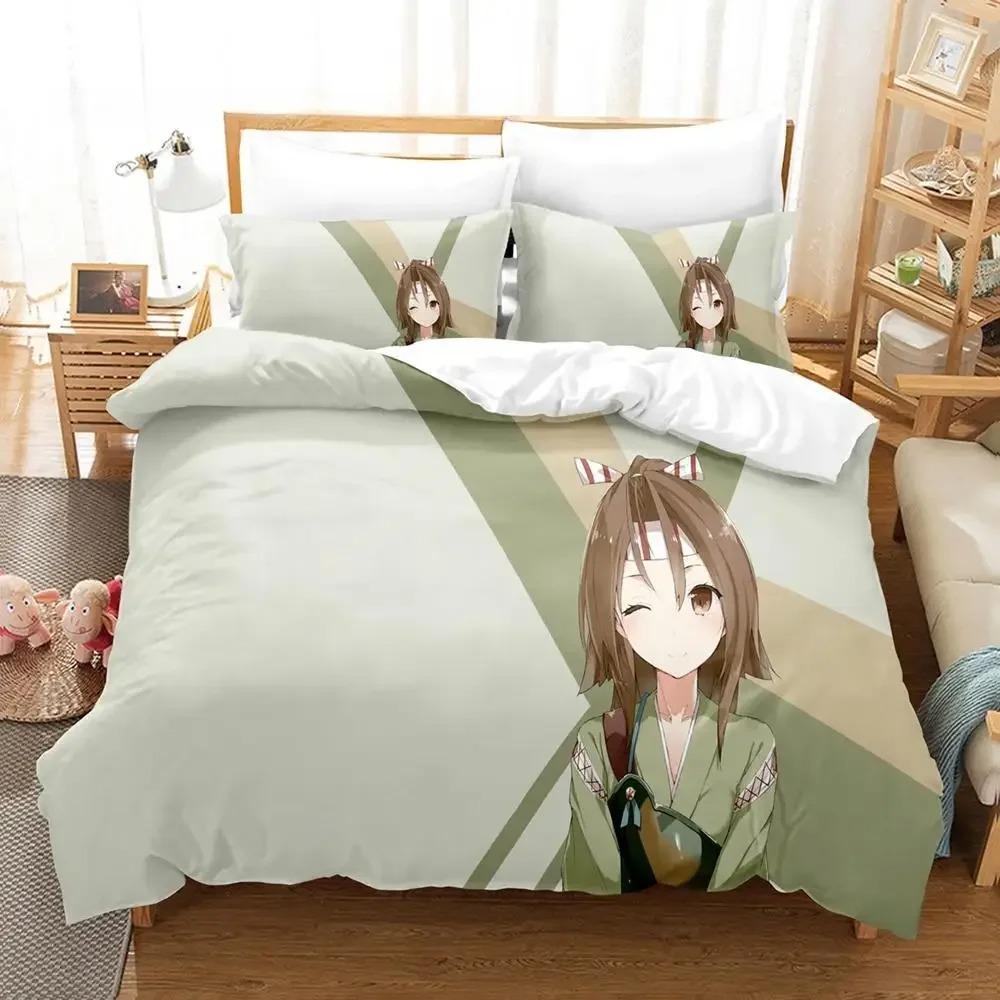 Cozy Soft Single Twin Full Queen King Zuihou Kancolle Size Bed Aldult Kid Bedroom Sets Print Quilt