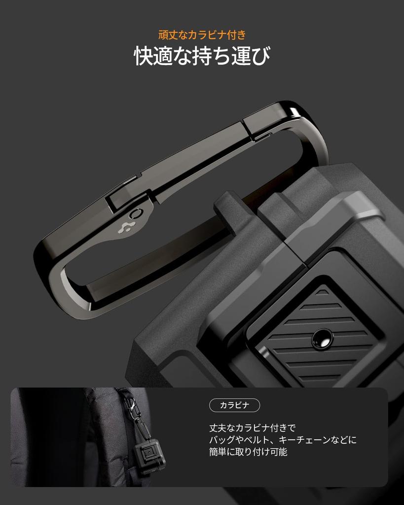 Spigen AirPods Pro 3 Compatible with AirPods Pro with Locking Integrated Shockproof Shock Charging Wireless Charging Lock ACS09825 Case, (3rd