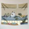 Cute Cat Girl Hanging Cloth Office Living Room Tapestry Home Wall Decoration Tapestry