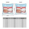 Cute Cartoon Bubu Dudu Square Pillow Case  Cushion Cover Awesome Zipper Decor Pillowcase for Seat 45x45cm