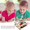 DIY Wooden Assembled Merry-Go-Round Model Battery Powered Physical Educational Toys Eco-Friendly for Intellectual Development