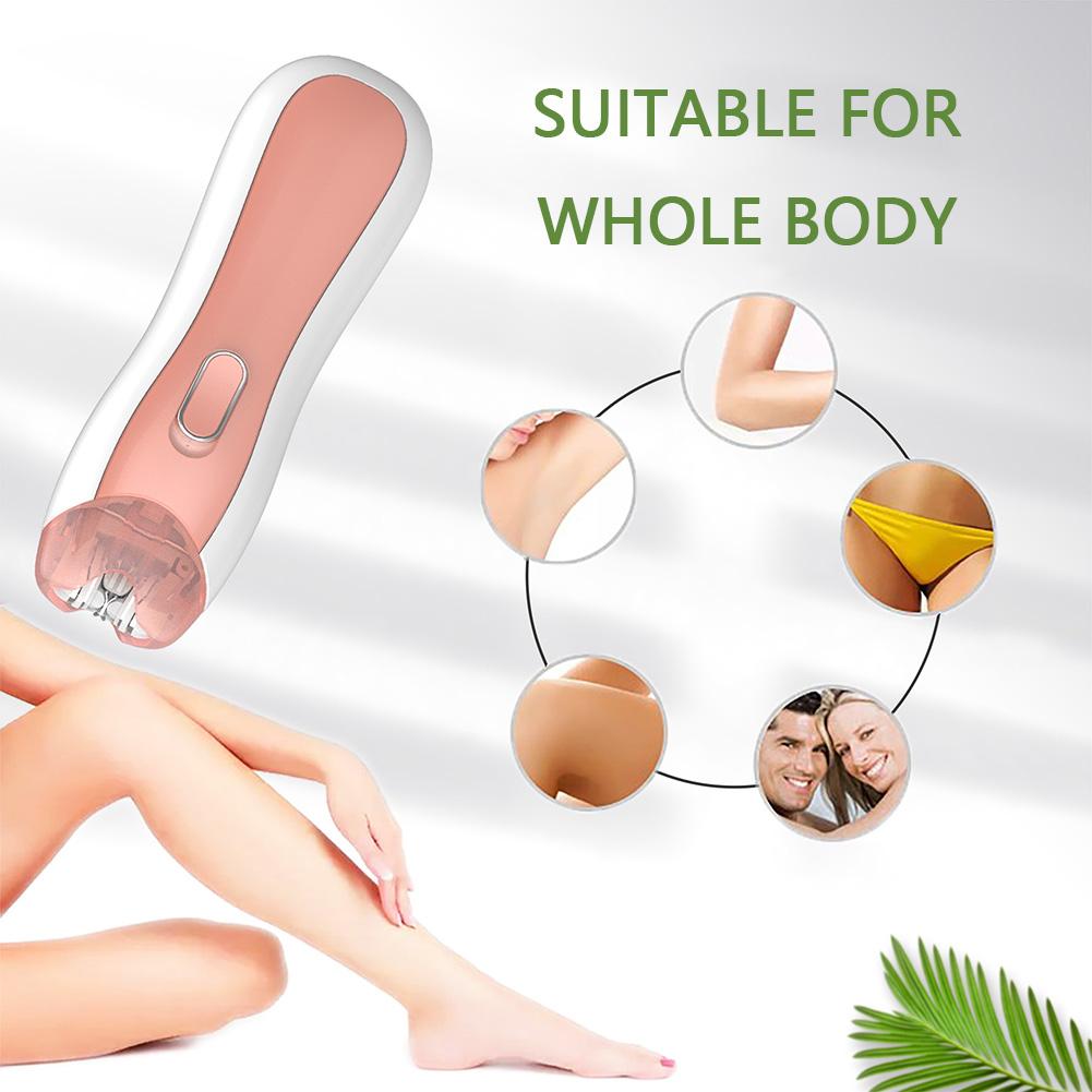 Women Electric Epilator Portable Painless Hair Trimmer Armpit Leg Hair Removal Machine Underarms Bikini Hair Remover