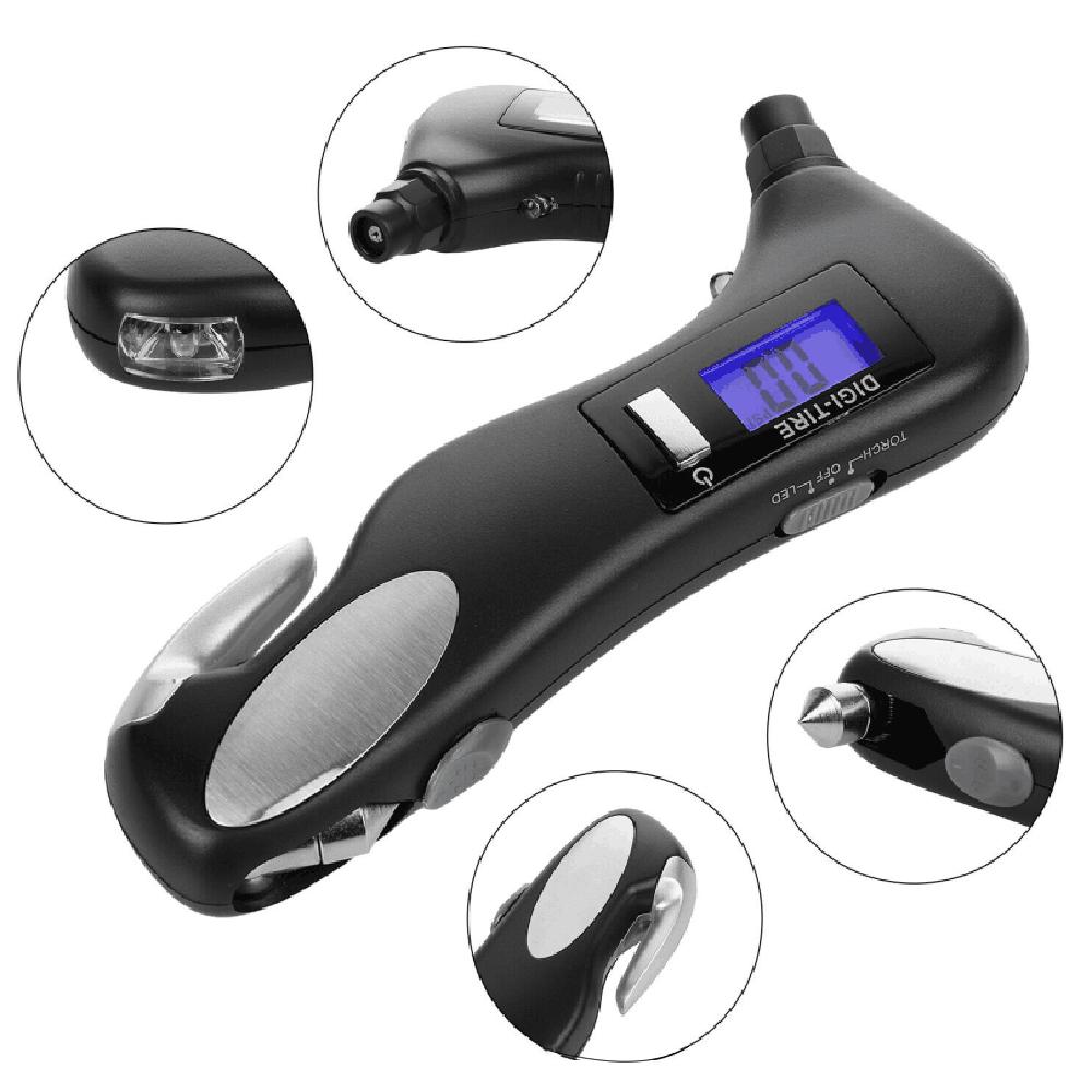 Vislone Manometro Digitale per Pneumatici Gonfiatore Digitale per Pneumatici Tester Misuratore