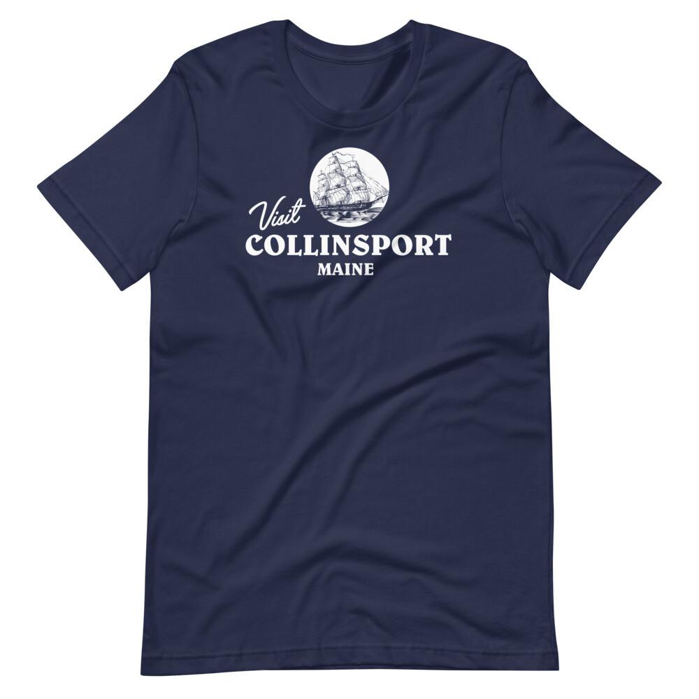 VISIT COLLINSPORT MAINE Dark Shadows Graphic Tee Short-Sleeve Unisex T-Shirt Unisex T-Shirt XXL
