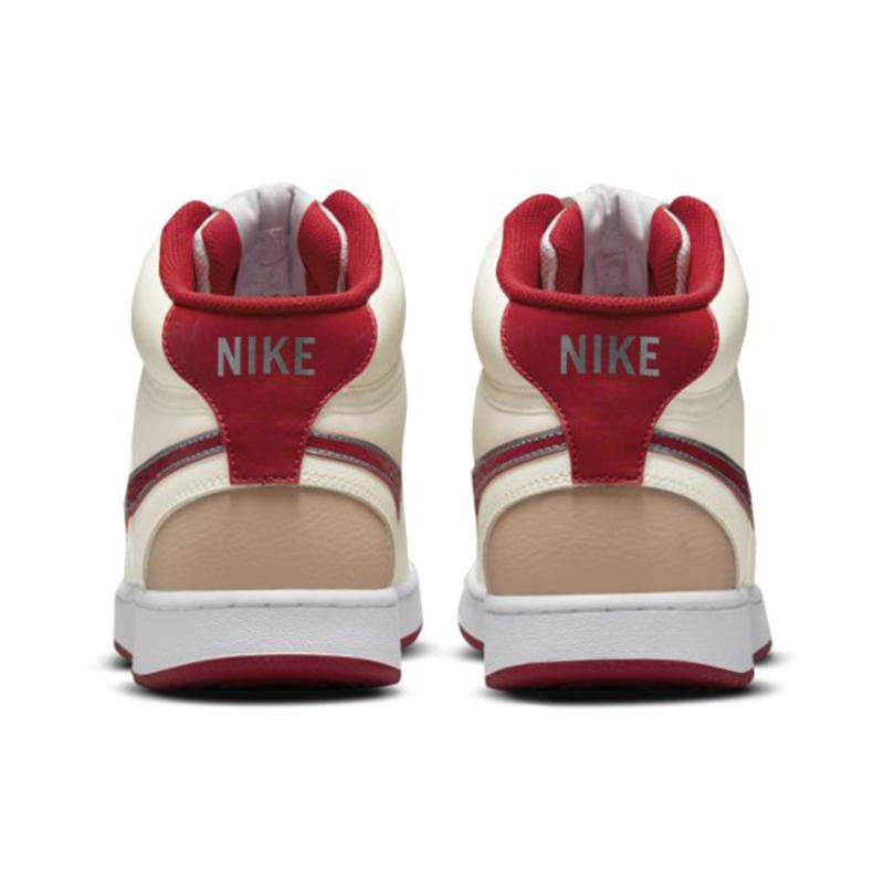 Nike Court Vision Mid Top Sneakers White/Red  DQ4977-161