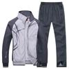Male Sportswear Spring Tracksuit 2 Piece Sets Sports Suit coat+Pant Sweatsuit Male  Print Clothing Size L-5XL