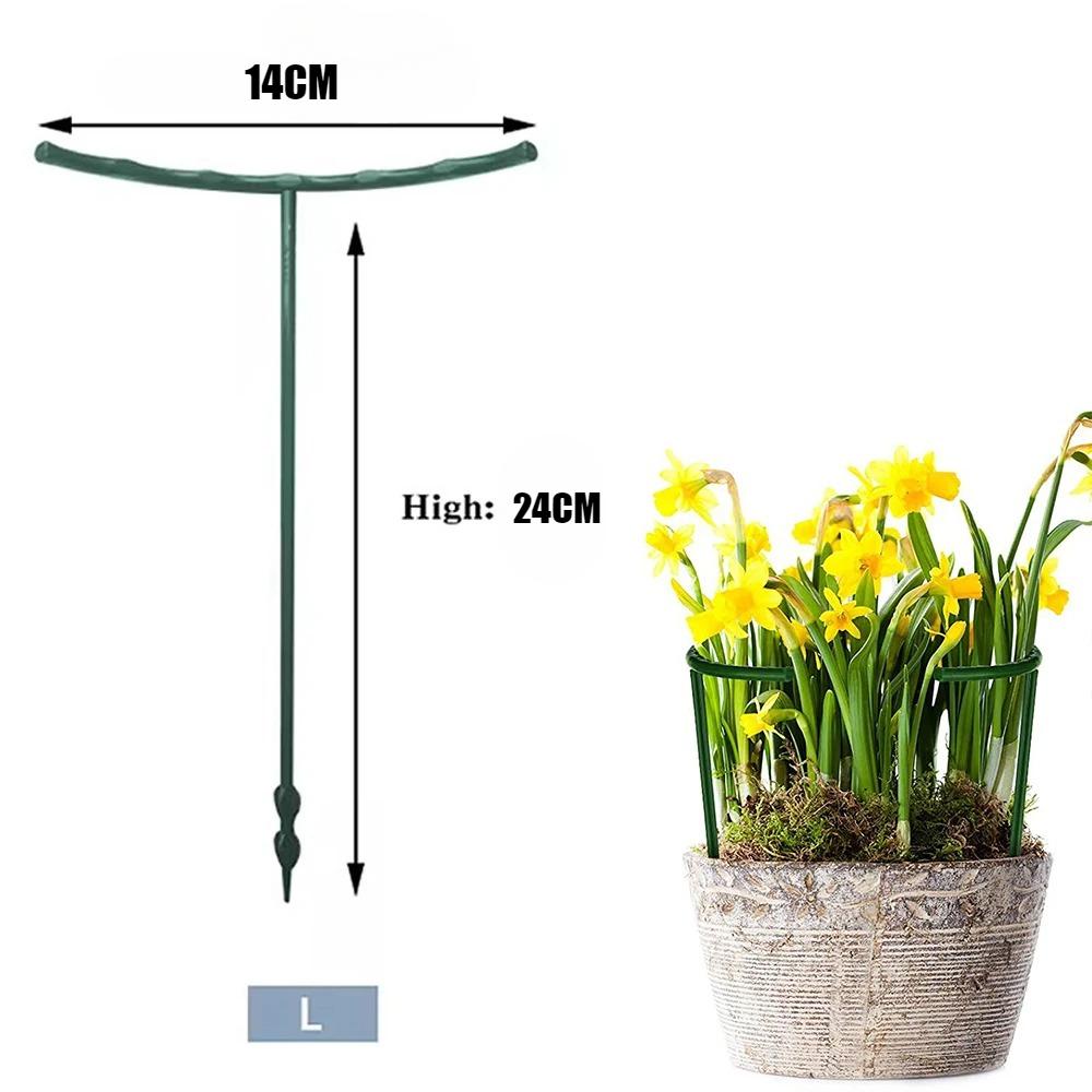 2/4PCS Plastic Plant Support Pile Frame Greenhouse Arrangement Semicircle Fixed Rod Indoor Flower Plant Vine Climbing Bracket