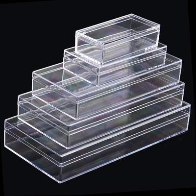 Disponibile Scatola Espositore Rettangolare Trasparente in Plastica per Ginseng e Materiali Medicinali