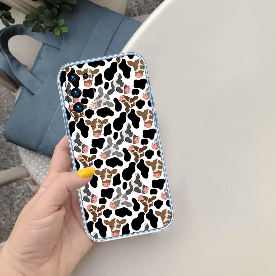 

FM14 Cartoon Cow Soft Shell Transparent Phone Case for Motorola Moto G7 G8 G9 G84 G85 G73 G24 G15 Z2 Play Power Plus Motorola Moto G8