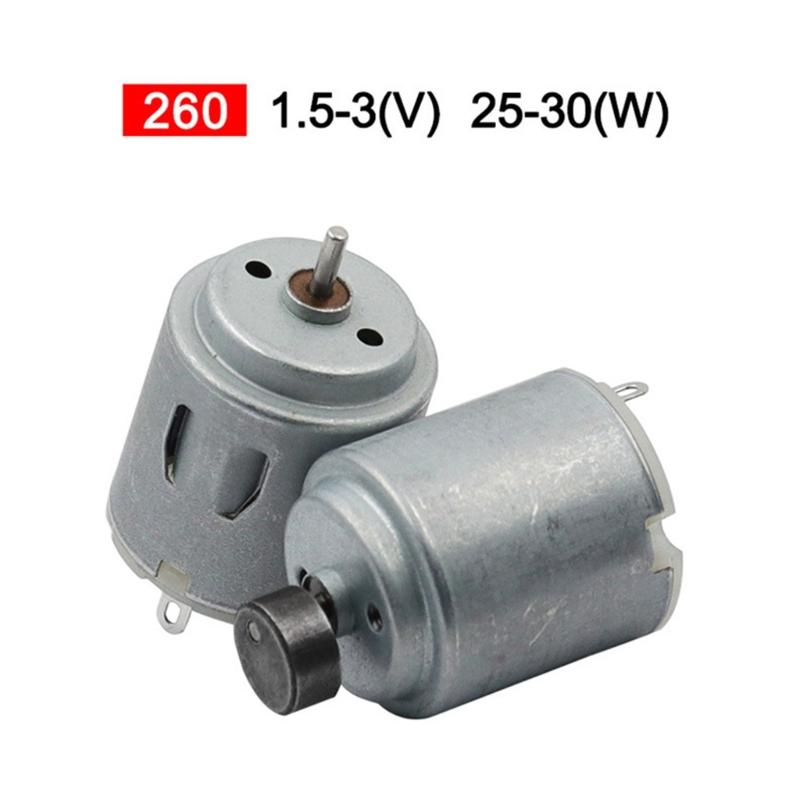 260 Micro Motor 1.5-3V 25-30W Motor for DIY Educational Physics Experiment Electric Remote Control Car Electric Motor