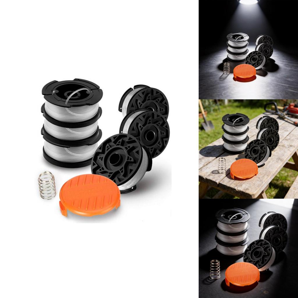 Black Decker A6481 Ersatz-Nylonsspule für Rasentrimmer mit Feder und Abdeckung