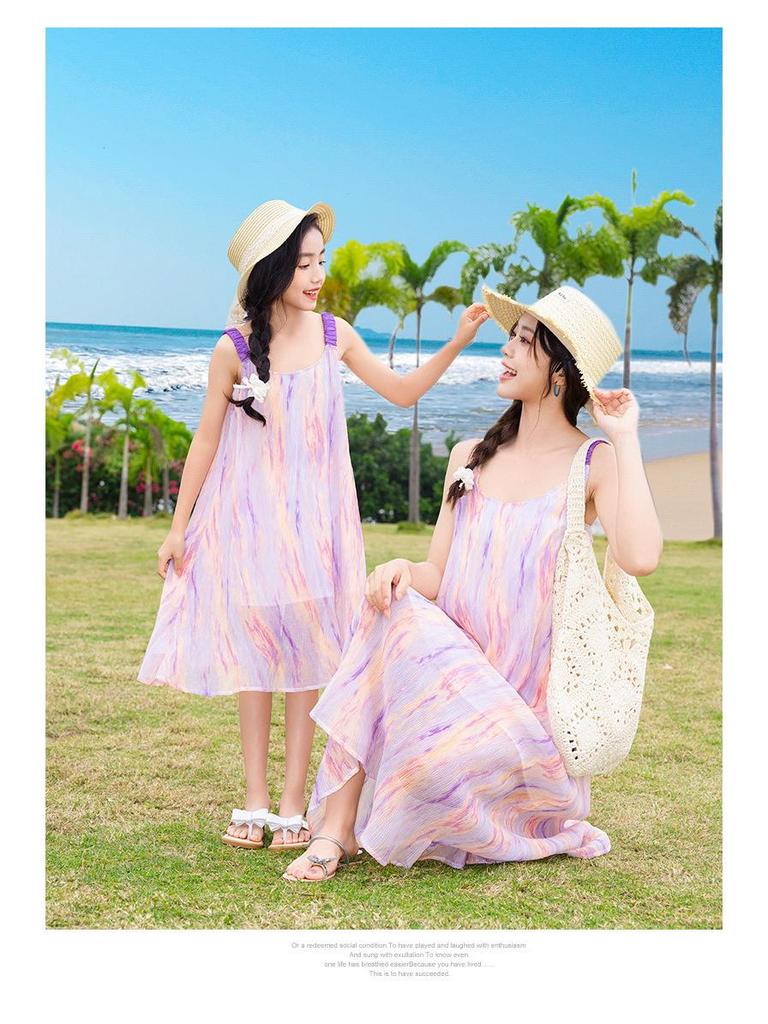 Stylish Summer Beachwear: Mother-Son & Mother-Daughter Dress