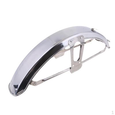 Paraspruzzi anteriore cromato per moto JH70