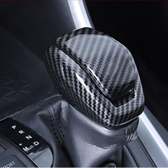 Carbon fiber Gear Shift Knob Cover Trim 2pcs For - Toyota RAV4