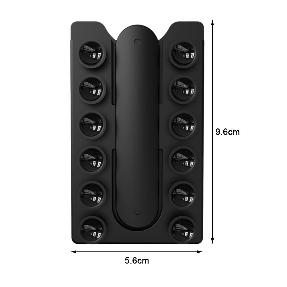 2v1 Nálepka na zadní stranu Přísavka Držák na mobilní telefon Silikonová podložka pod hrnek Stojan na smartphone na zeď Pro skleněné obklady Hladké stěny nebo Stůl