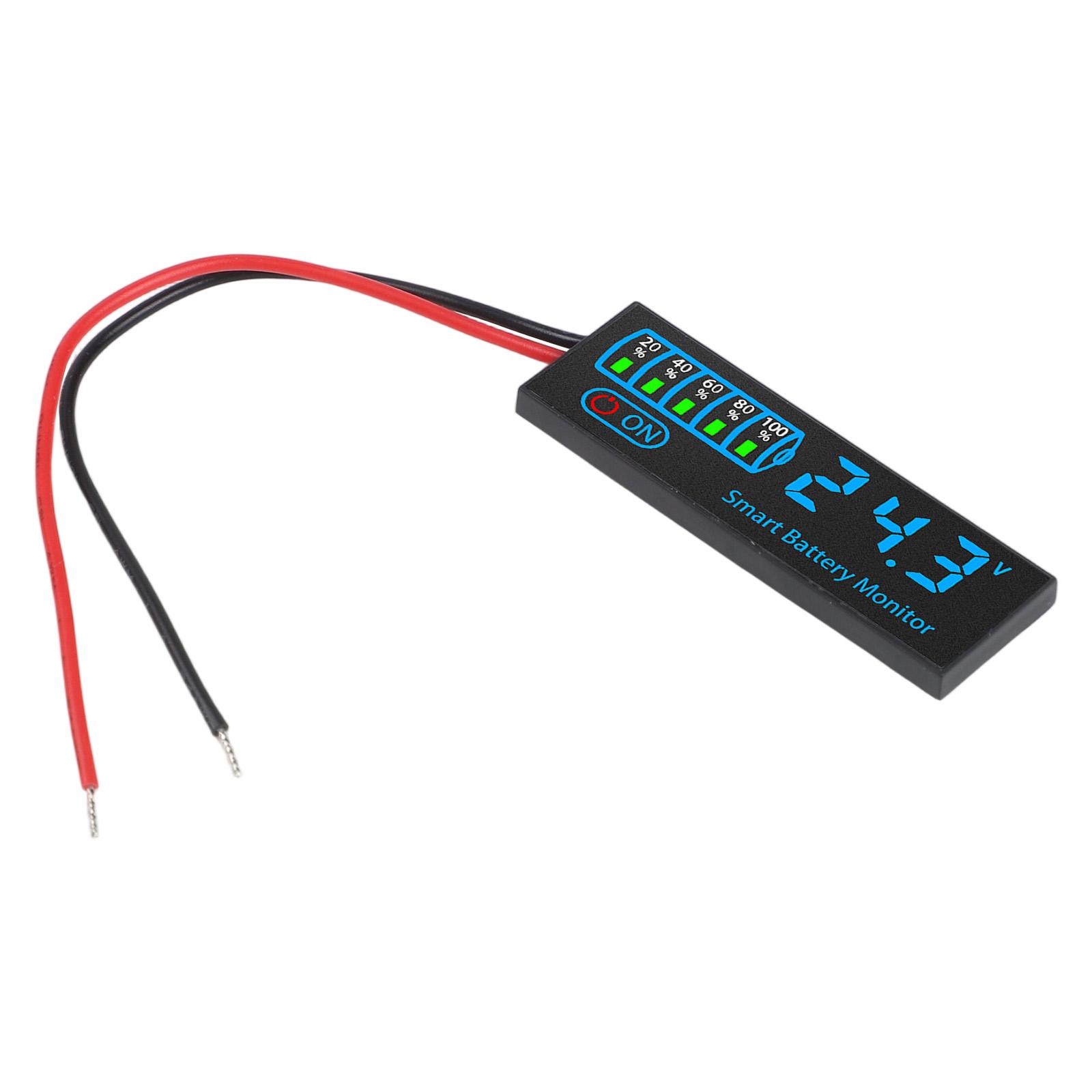 

ABS Material Battery Power Display LED Voltage Indicator Voltage Alarm синій