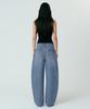 MUSINSA STANDARD WOMAN Curved Denim Pants [Light Indigo]