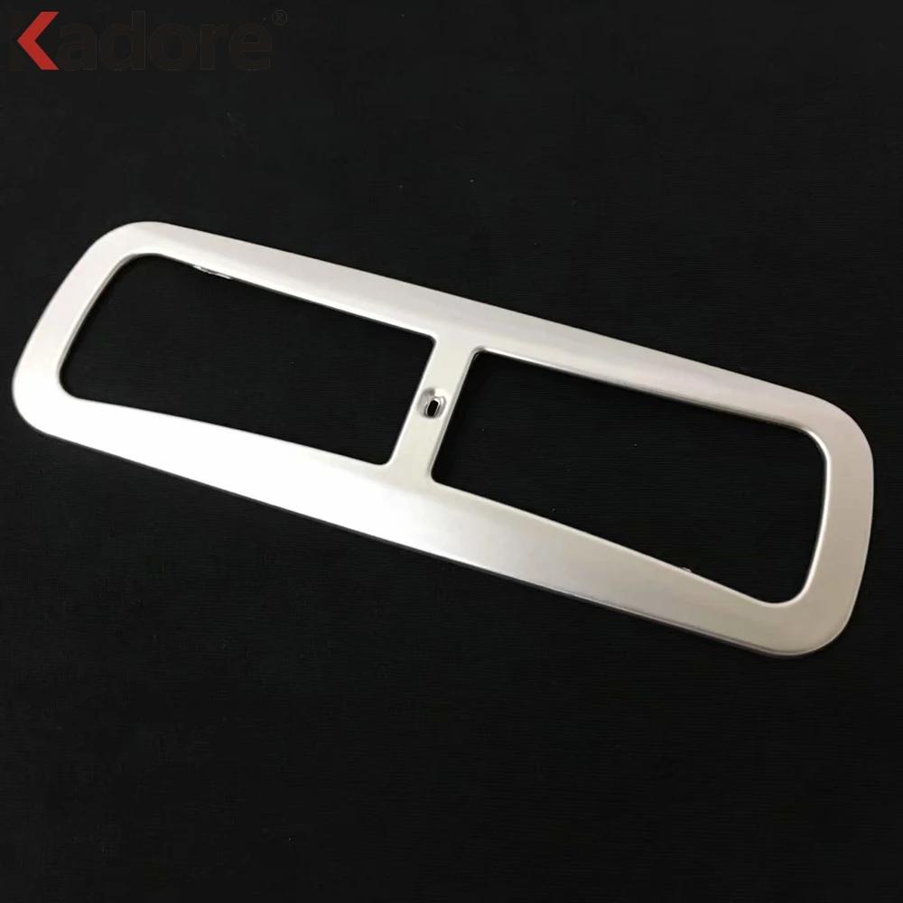 Car Front Rear Roof Dome Reading Light Lamp Cover Trim For Honda CRV CR-V 2017 2018    Matte Interior Accessories Rear Matte