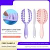 Plastic Massage Comb 2 in  1 Openwork Comb High Quality Hair Straightening Comb  Wash Hair