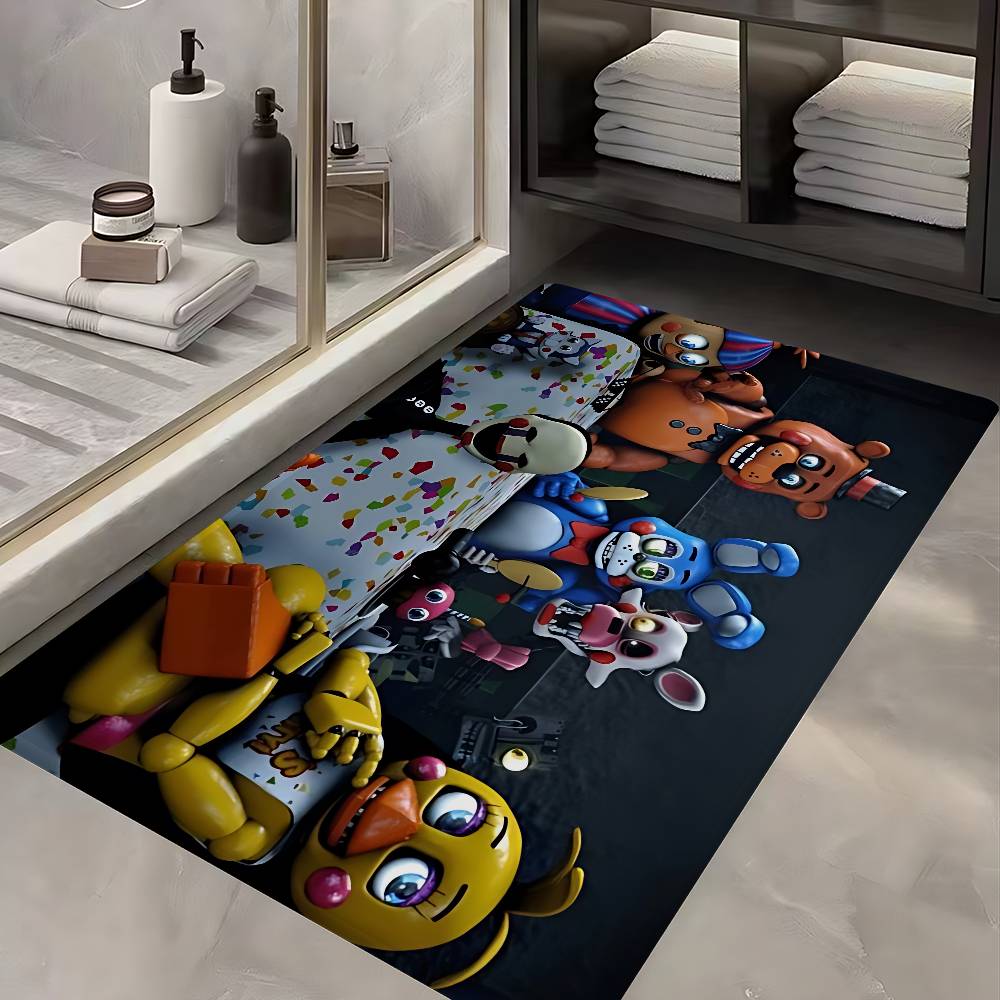 F-FNAF Five-nights-At-Freddys Entrance Door Mat Washable Non-Slip Living Room Sofa Chairs Area Mat Kitchen Welcome Doormat