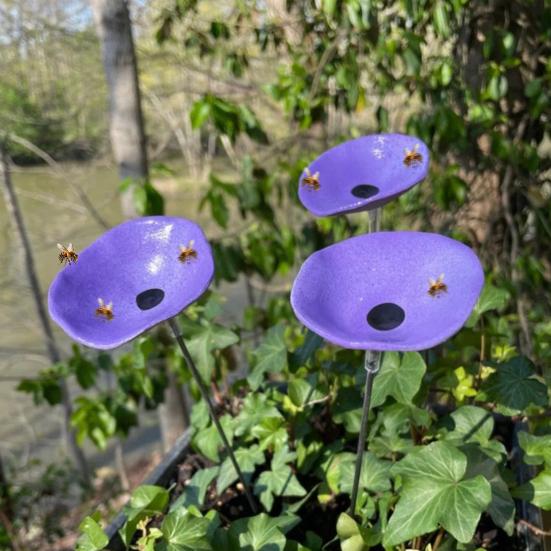 

Станція для пиття бджіл Погодостійка Садова Дворова Годівниця для води для колібрі Чашка Металева Ванночка-поїлка для метеликів Декорація зелений