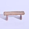 2 Pièces Mini Chaise Tabouret en Bois Miniatures Jardin de Fées Décor Banc de Couple Figurine d'Action Maison de Poupée Bricolage Accessoires