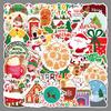 50 Christmas Cartoon Graffiti Stickers: Creative, Waterproof, Festive Greeting Card Decor and Stationery.