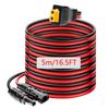 12AWG Solarmodul zu XT60 Adapterkabel 5m/3m für ALLPOWERS R600 R1500 R2500 Ecoflow River Delta Anker Bluetti Solargenerator