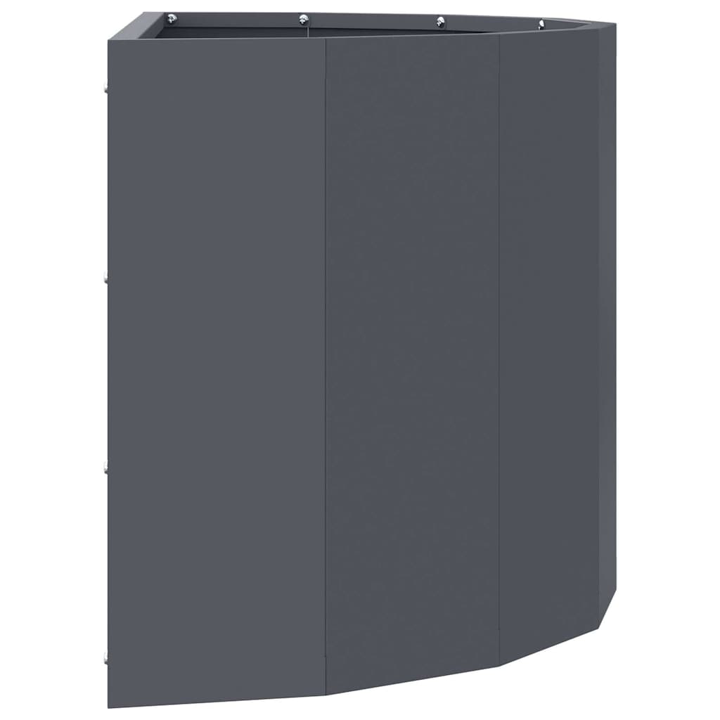 Planter Anthracite 60 X 30 X 35 Cm Steel