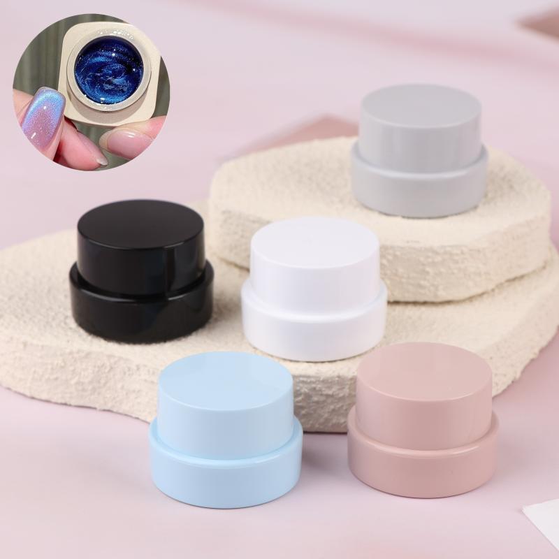 5G Empty Plastic Nail Art Cosmetic Square Containers Jar Face Cream Pot Nail Gel Powder Box Makeup Lotion Tool Packaging