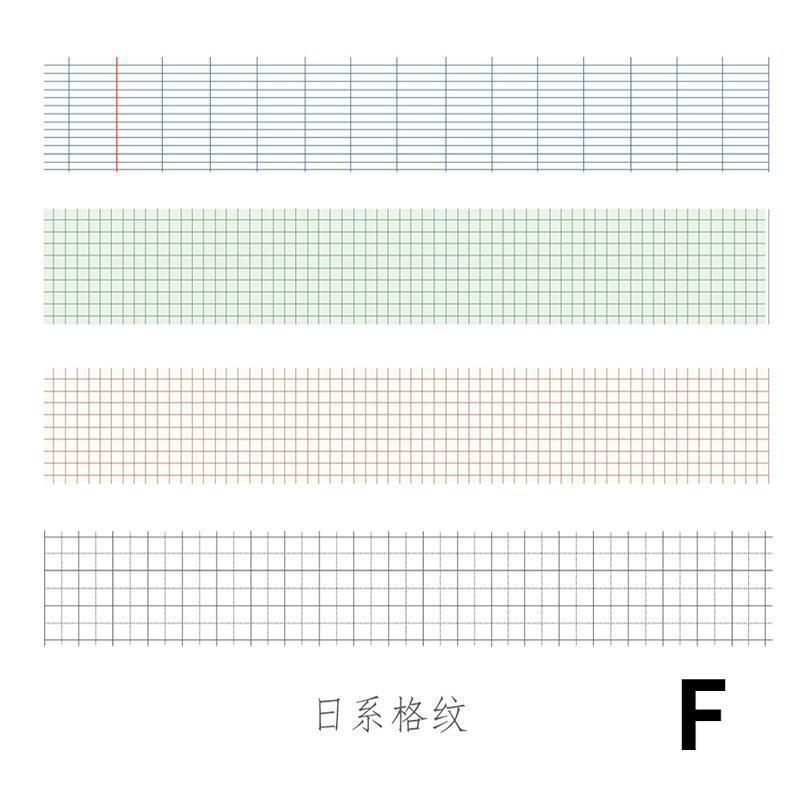 4 Rollen Frisches Farbverlauf Gitter Washi Tape für Klebende Schulsachen Tagebuch Journal DIY Planer Scrapbooking
