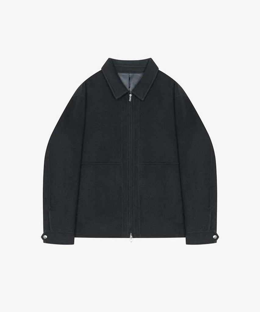 Sieg Wool Zip-Up Jumper Black (Pjmax6060)