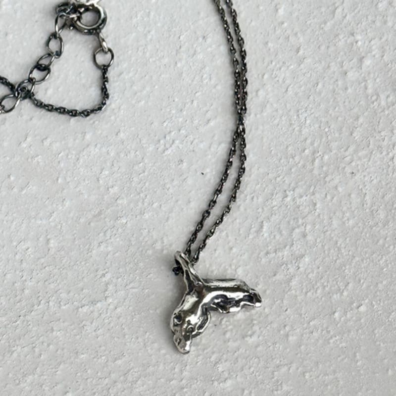 

TO.STONE [Silver Chain] Guided by Fortune ANTIQUE SILVER(oil painting) L size 41cm(38cm+3cm)