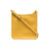 Le Foulonné 20 Solid Color Zipper Adjustable Shoulder Strap Calfskin Crossbody Bag Small Women Crossbody Bag Yellow 10138021635