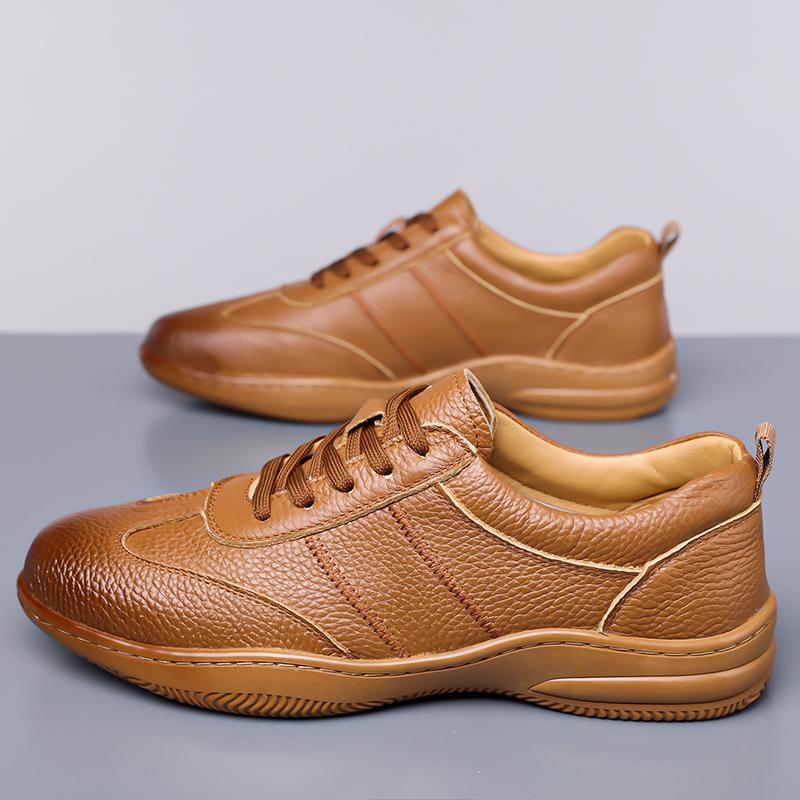 Retro Fashi Men Casual Shoes Soft Sole Anti Slip Light Luxury Commuting Business Daily Fashi Sports Shoes