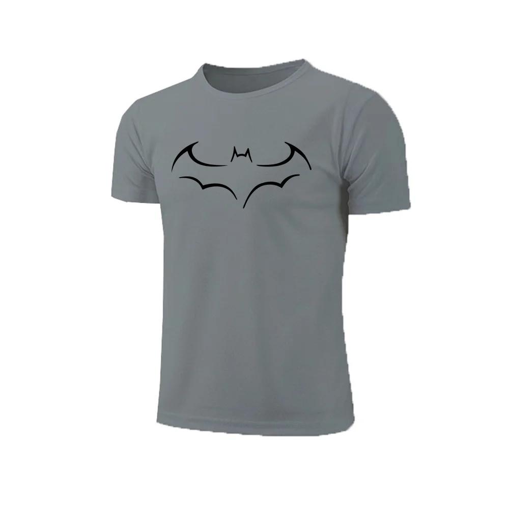 Summer 3D Minimalist Bat Printed Mens TShirts Outdoor Fitness Running Short Sleeve Tops Casual Fashion Loose Oneck Men Tees