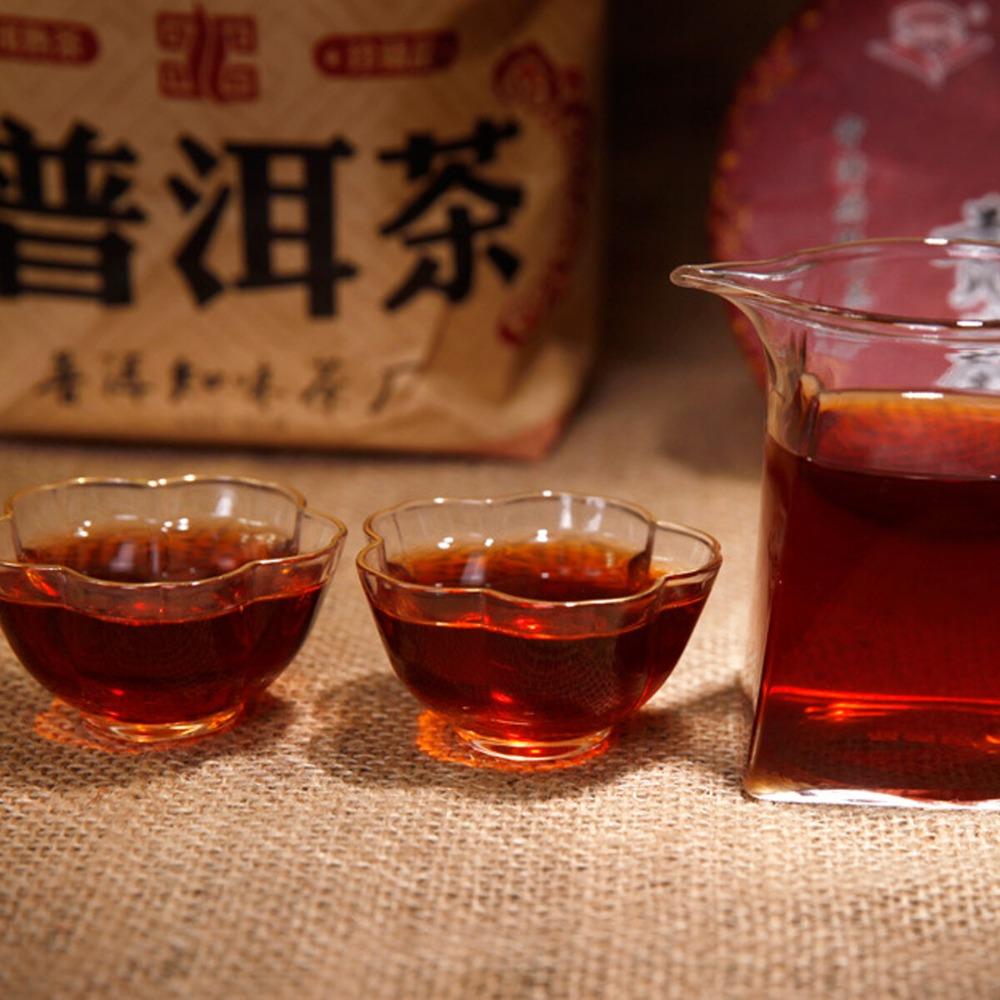 Puerh Ripe Tea Cake Shu Cha Yunnan Health Benefits 357g