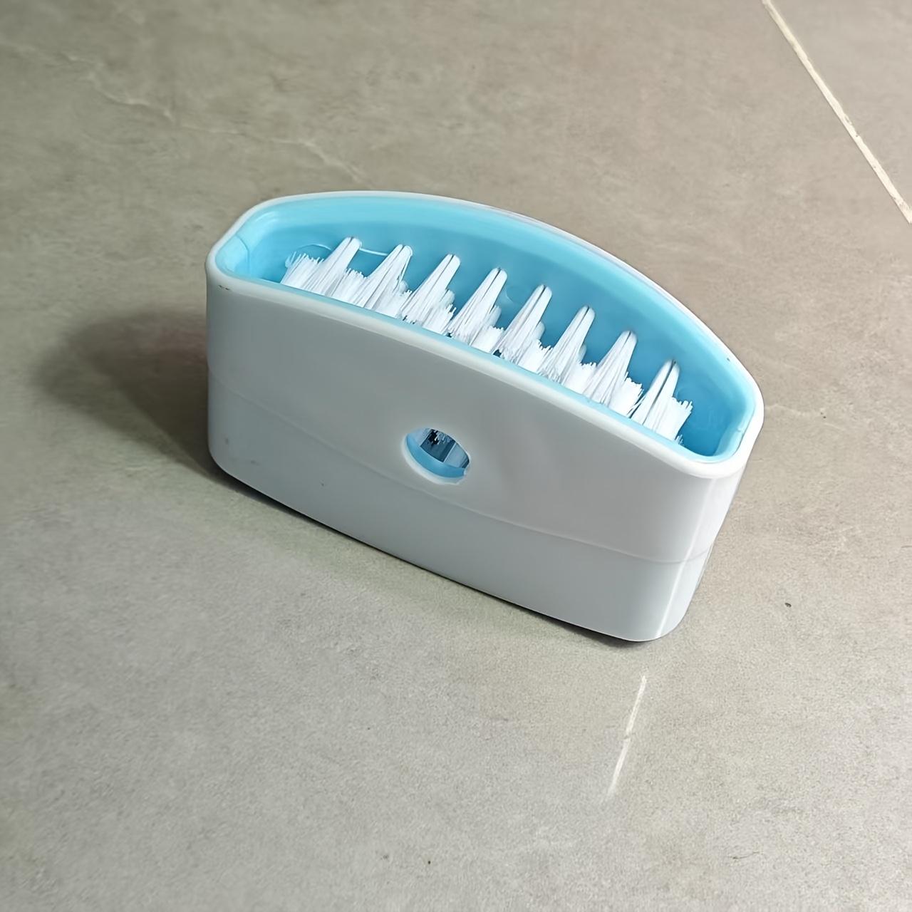 

[Soft Bristles Cleaner] 1pc Kitchen Knife, Fork & Chopstick Cleaner - Soft Bristles, Plastic Suction Cup Holder | Dishwashing Brush, Dishwasher Brush синій