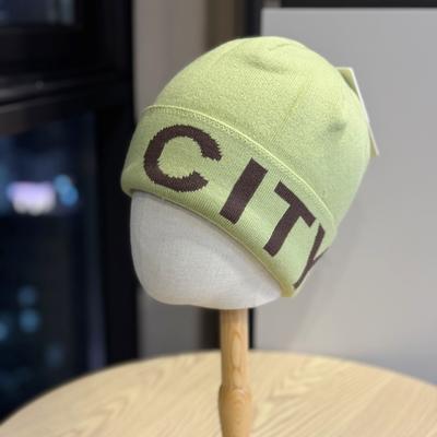 New Autumn and Winter Knitted Hats for Women Korean Version All Match Warm Ear Protection Hats Casual Letter Wool Hats Baotou Hats Trendy