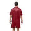 Yousheng 2Pcs/Set Men Pajamas Set Lapel Short Sleeve Single Breasted Tops Elastic Waist Shorts Set Solid Color Satin Sleepwear