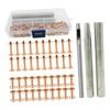 Leather Rivet Kit Leather Crafting Tool Riveting Repairing Decorating Rivet Copper Rivets for DIY Leathercraft
