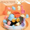 10Pcs/Set Kids Beach Sand Toy with Dump Truck Animal Fork Shovel Sifter Toddlers Sand Mold Outdoor Beach